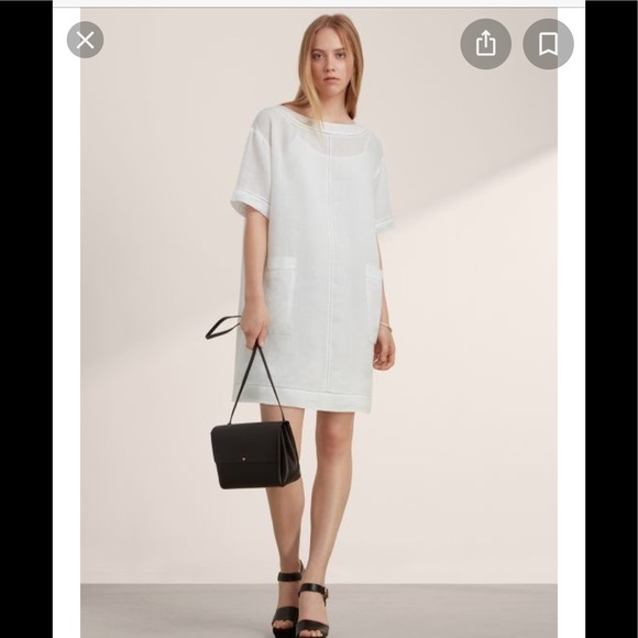 Babaton grehard dress in white - Picture 1 of 2